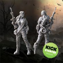 The Hunters A.D. 2114: Huntress Miniature