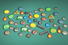 Deep Rock Galactic: The Board Game – Plastic Tokens