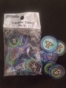Traveller Customizable Card Game: Premium Tokens