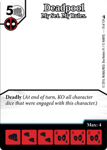 Marvel Dice Masters: Deadpool Promo Card