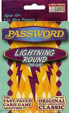Password Lightning Round Card Game