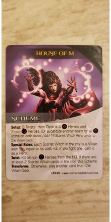 Legendary: A Marvel Deck Building Game – House of M Promo Card