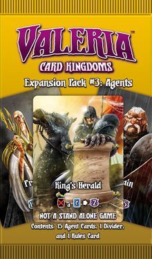 Valeria: Card Kingdoms – Expansion Pack #03: Agents