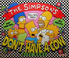 The Simpsons: Don't Have A Cow Dice Game