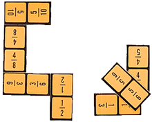 Equivalent Fraction Dominoes
