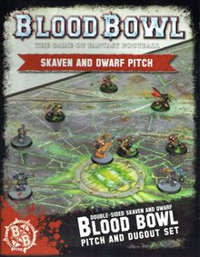 Blood Bowl (2016 edition): Skaven and Dwarf Pitch & Dugout Set