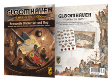 Gloomhaven: Jaws of the Lion – Removable Sticker Set and Map