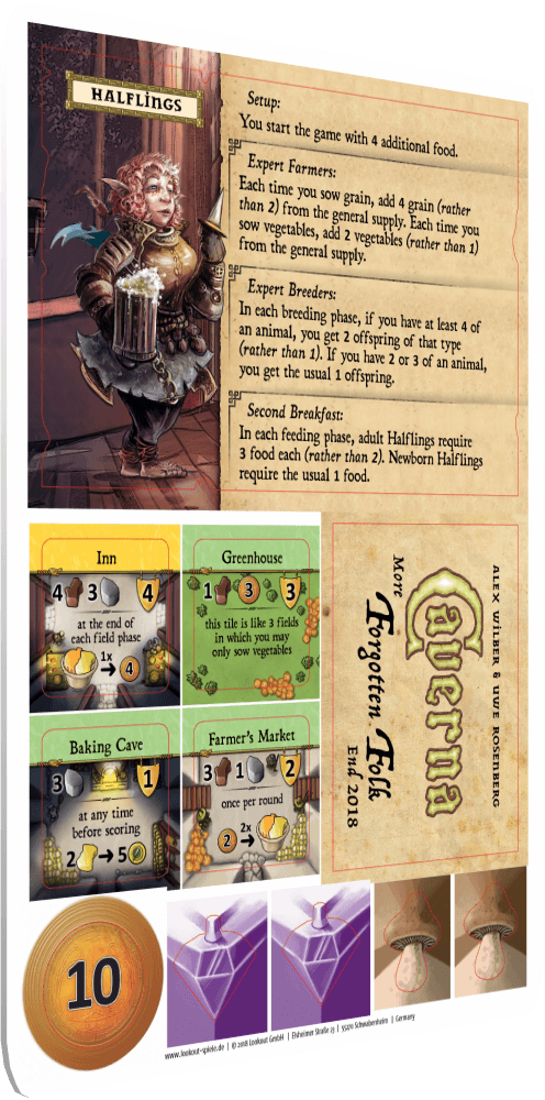 Caverna: The Forgotten Folk – Halflings promo