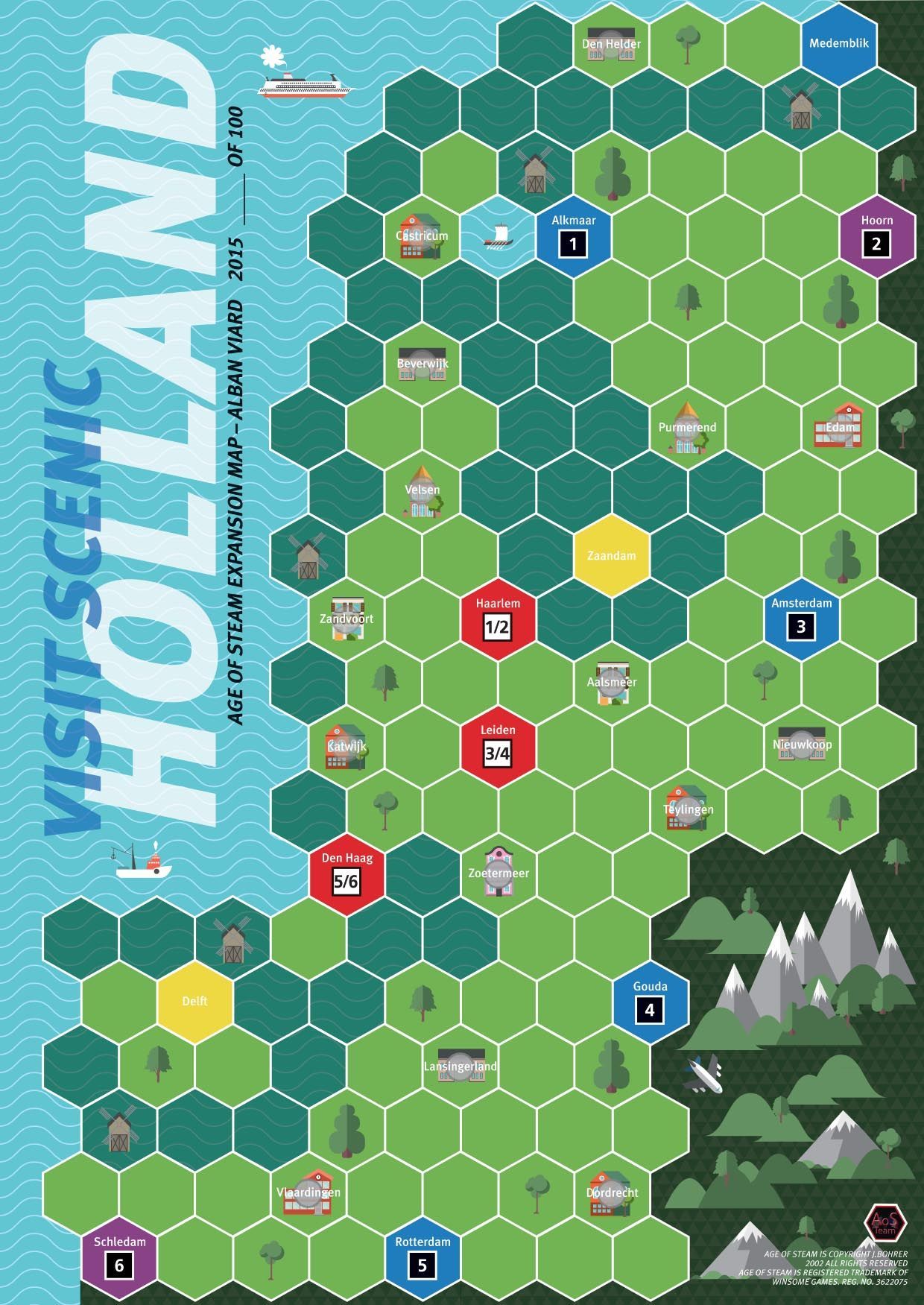 Age of Steam Expansion: Holland / Madagascar