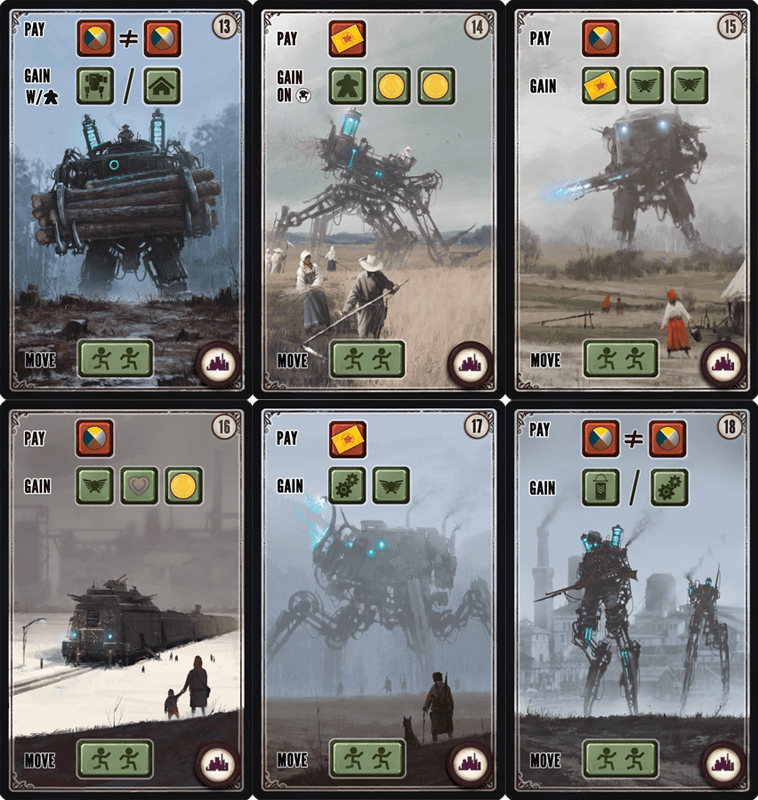 Scythe: Promo Pack #4 – Factory Cards 13-18