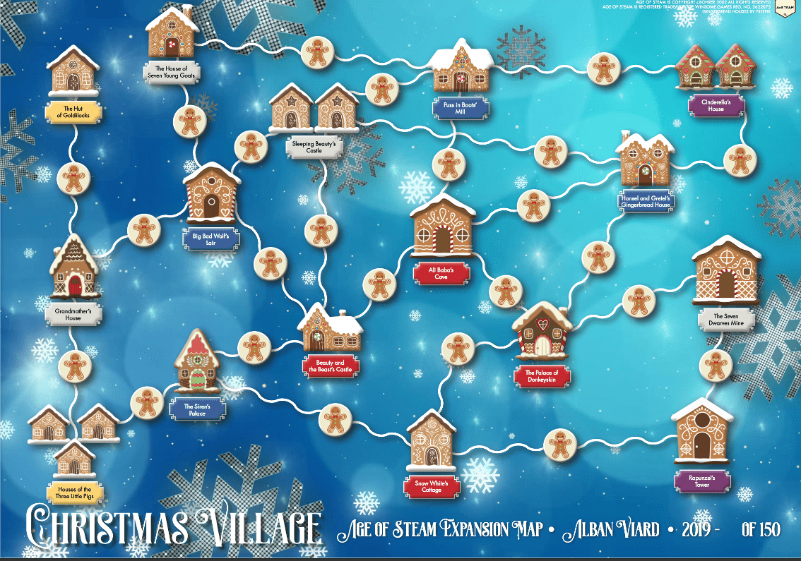 Age of Steam Expansion: Christmas Village / Mexico