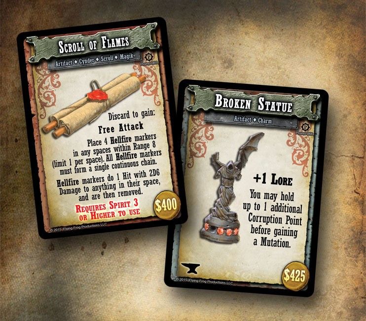 Shadows of Brimstone: Caverns of Cynder Promo Cards