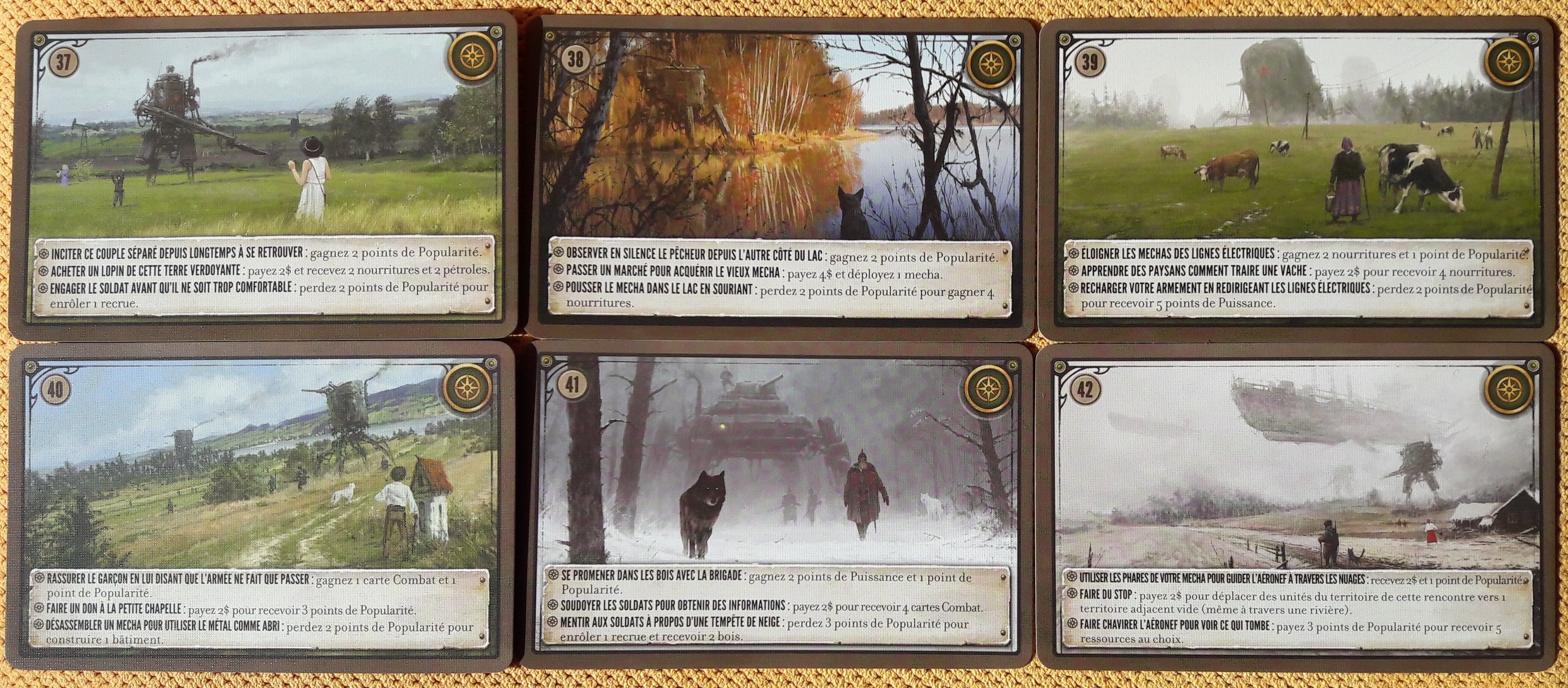 Scythe: Bonus Promo Pack – 6 Promo Encounter Cards numbers 37-42