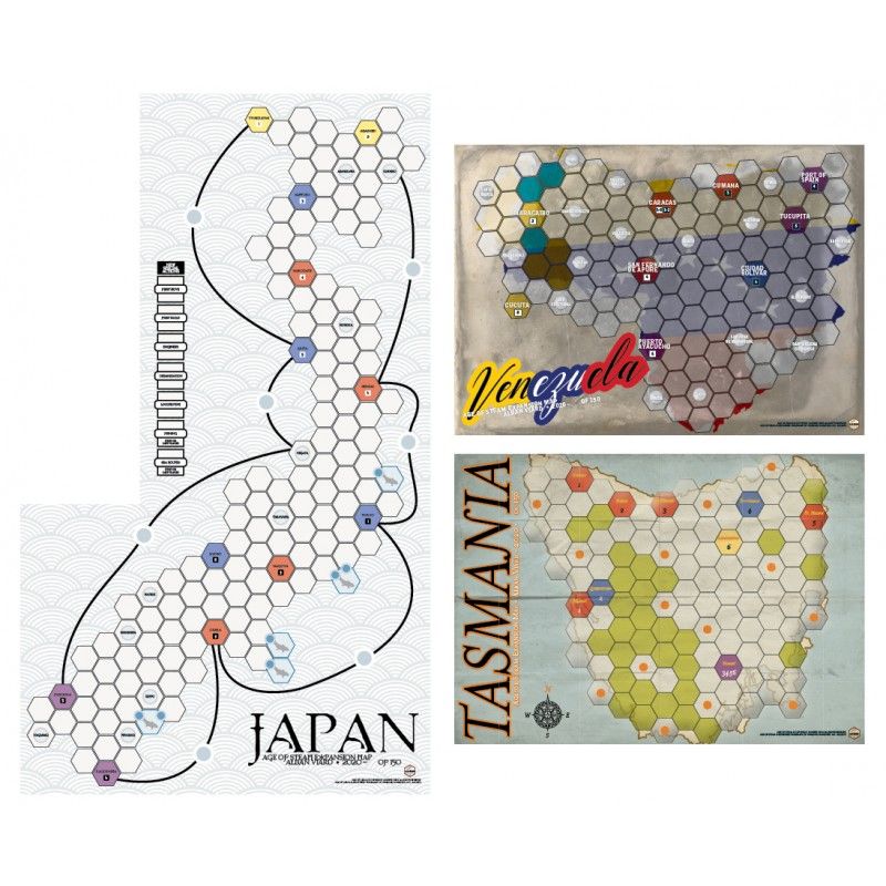 Age of Steam Expansion: Japan/Venezuela/Tasmania