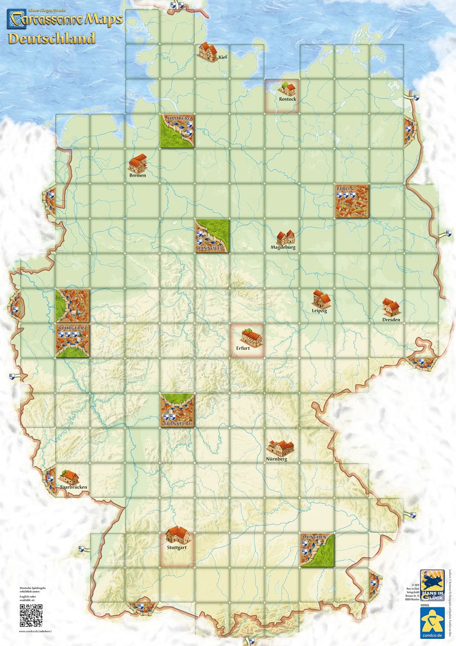 Carcassonne Maps: Deutschland