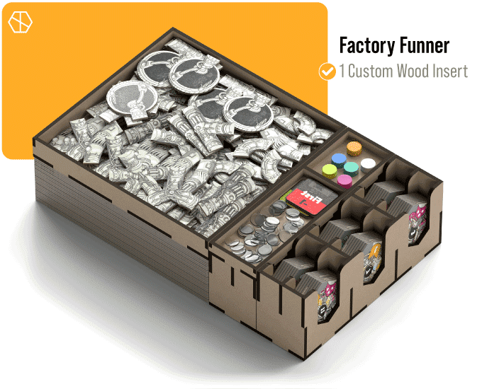 Factory Funner: Wood Box Insert Upgrade | Compare Board Game Prices ...