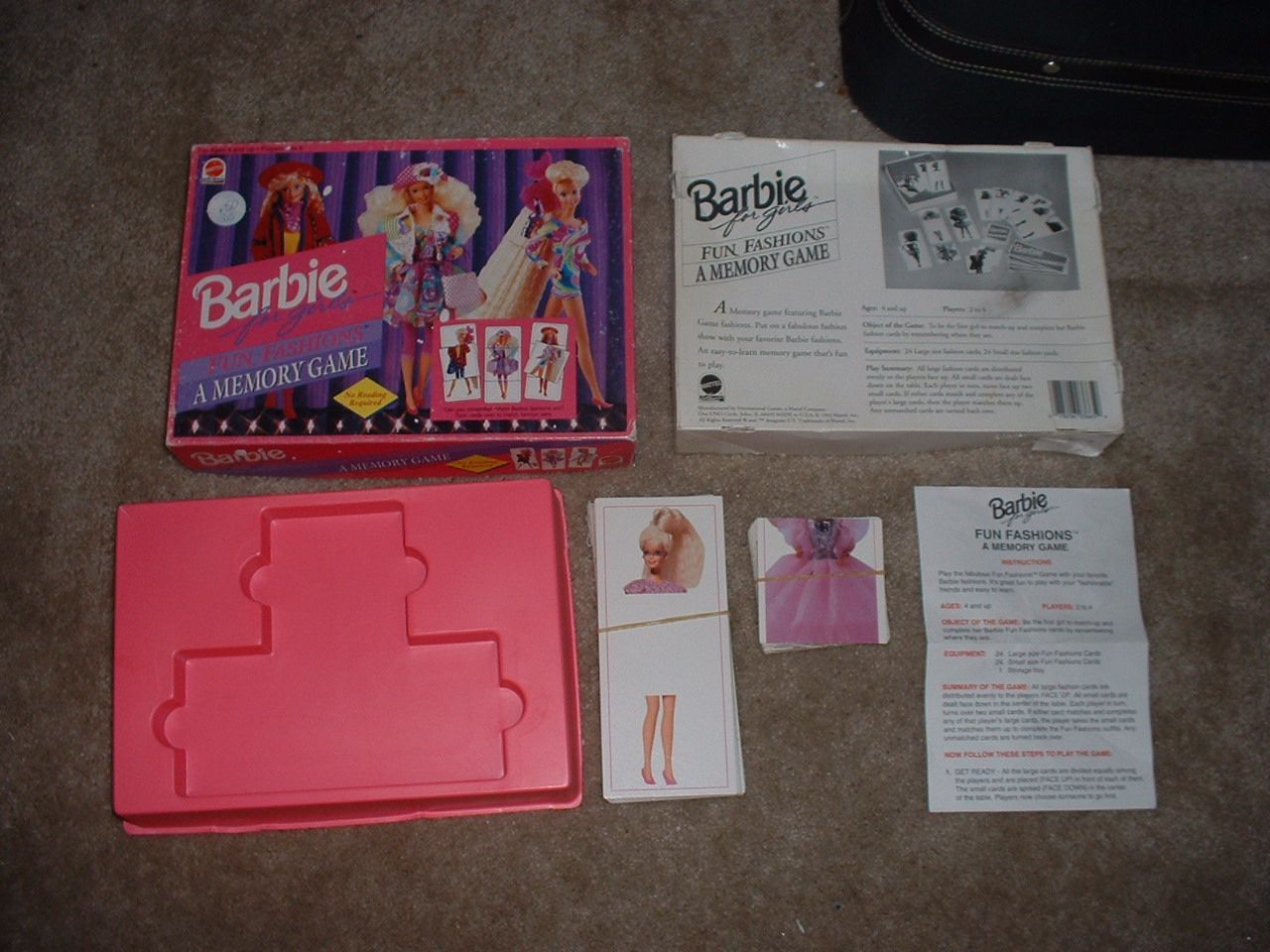 Barbie deals memory game