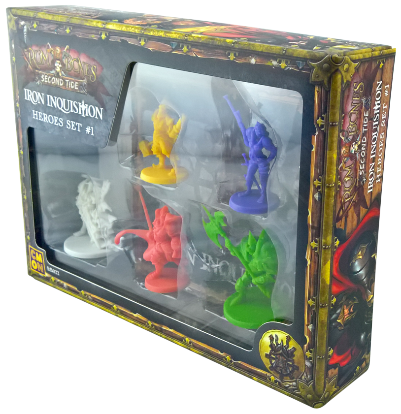Rum & Bones: Second Tide – Iron Inquisition Heroes Set #1