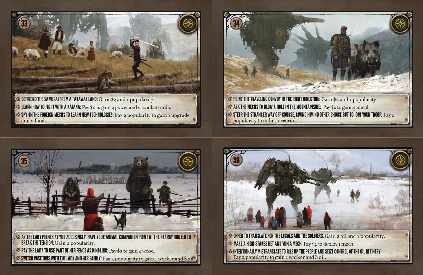 Scythe: Promo Pack #2 – Encounter Cards 33-36