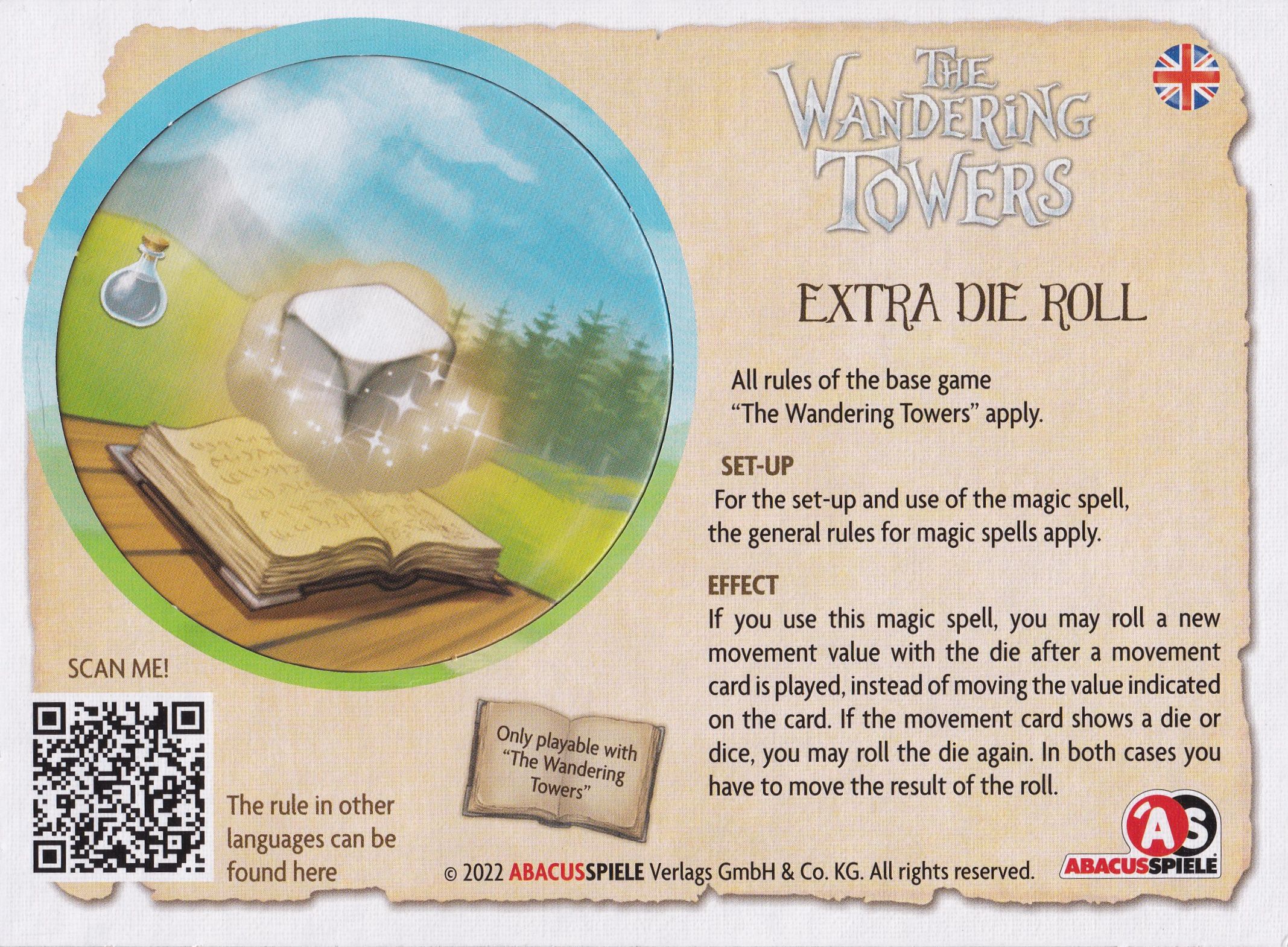 The Wandering Towers: Extra Die Roll Promo