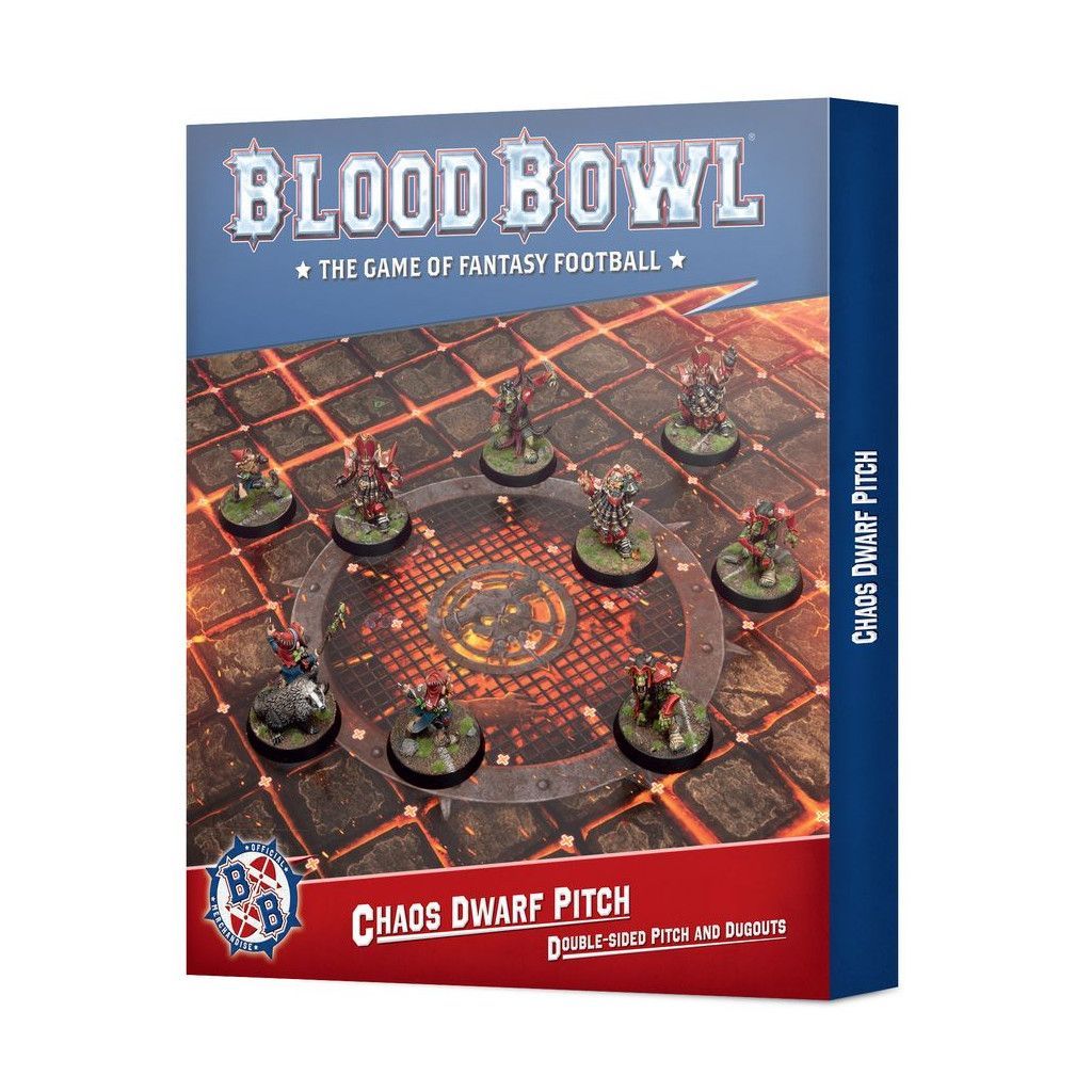Blood Bowl: Chaos Dwarf Team – Double-Sided Pitch and Dugouts