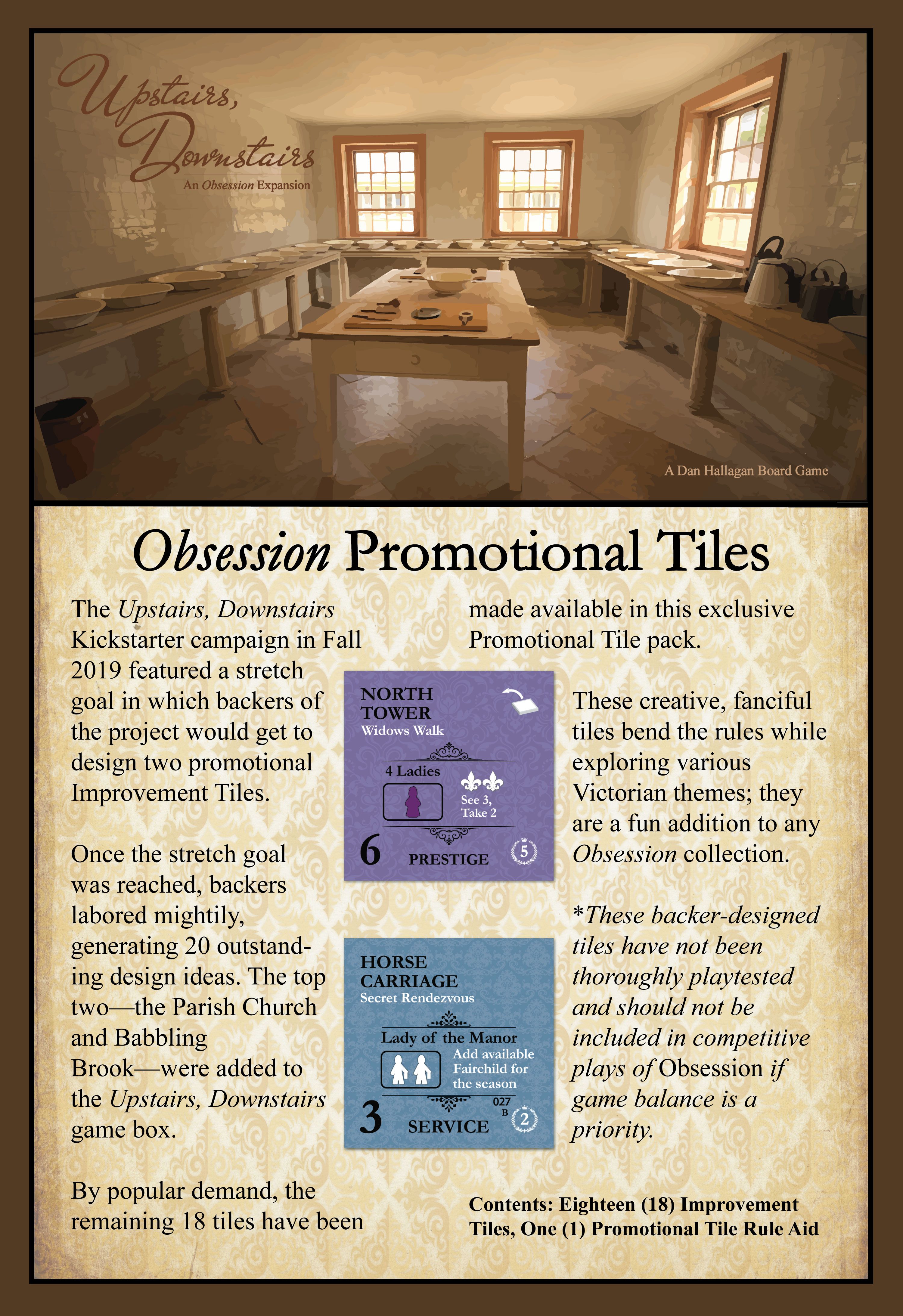 Obsession: Promotional Tiles