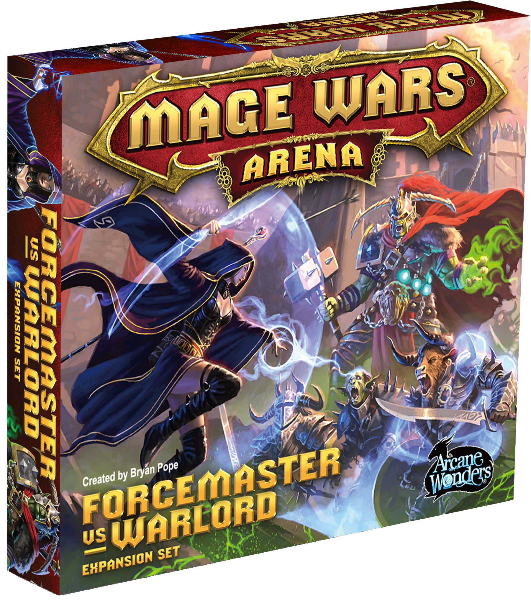 Mage Wars Arena: Forcemaster vs Warlord Expansion Set