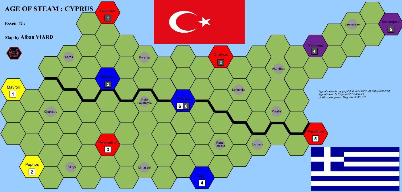 Age of Steam Expansion: Tibet and Cyprus