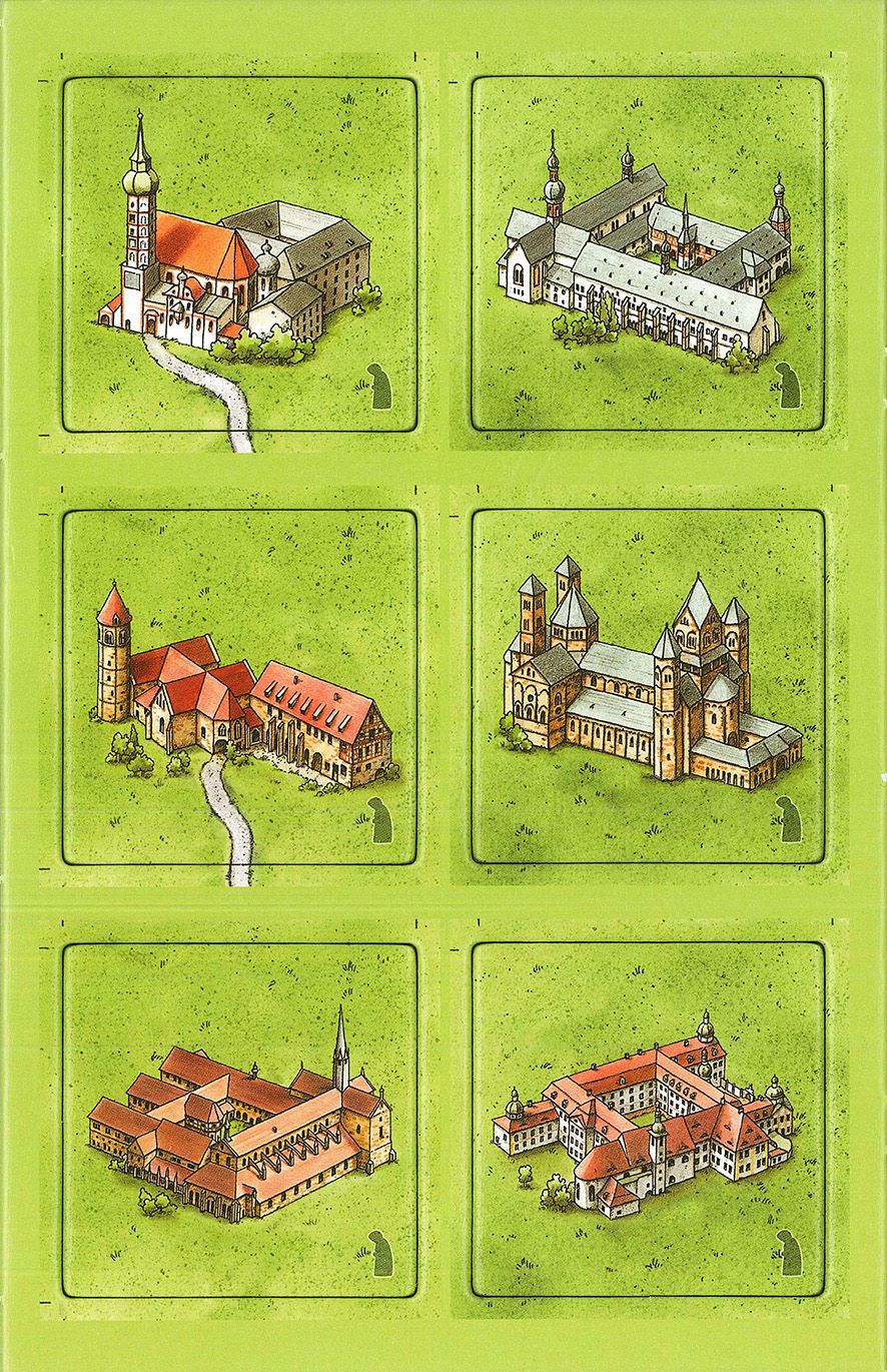 Carcassonne: Klöster in Deutschland