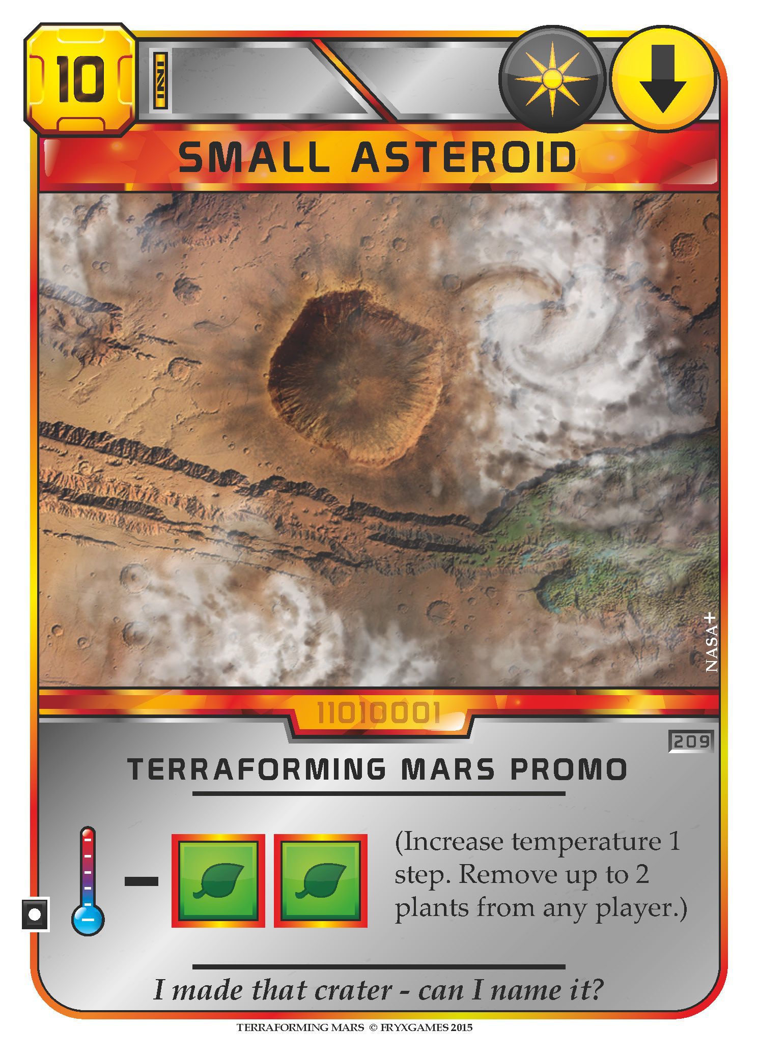 Terraforming Mars: Small Asteroid Promo Card