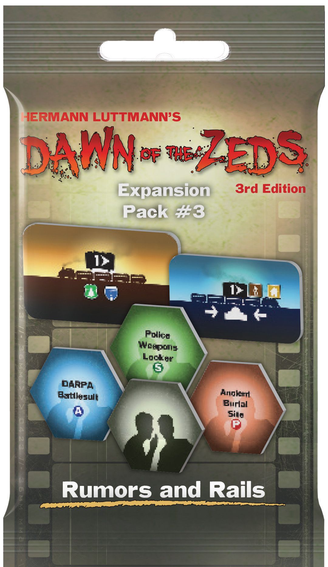Dawn of the Zeds (Third Edition): Expansion Pack #3 – Rumors and Rails
