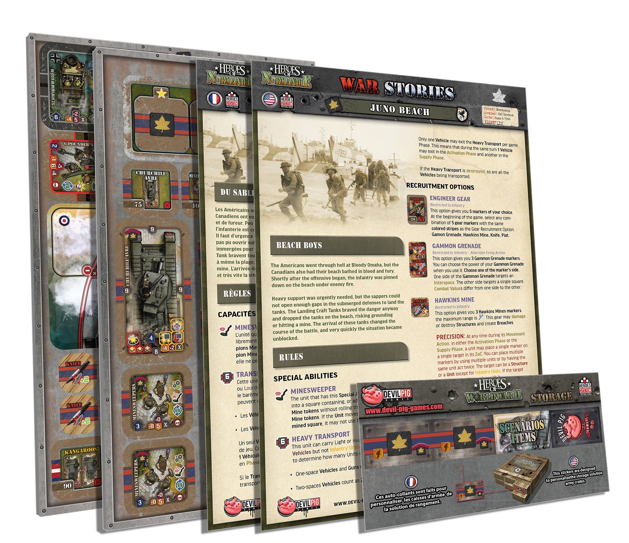 Heroes of Normandie War Stories 03 Juno Beach Compare Board Game