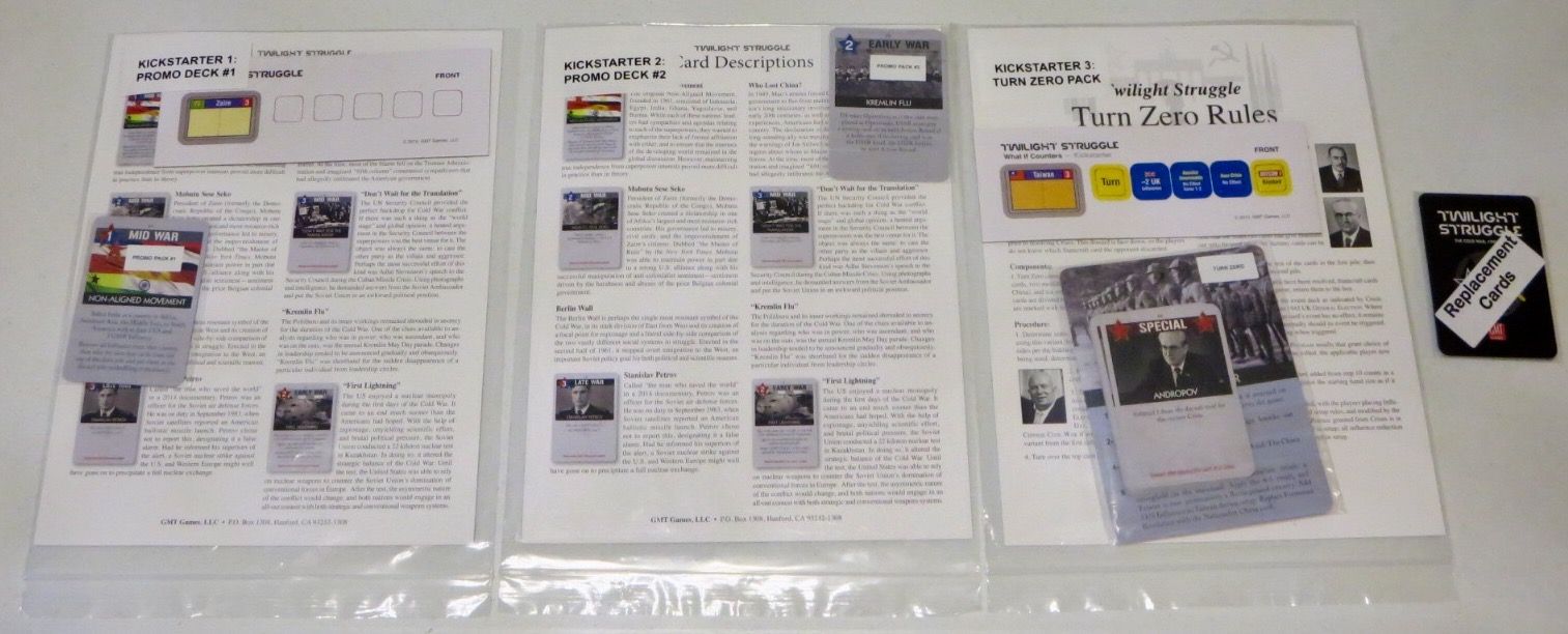 Twilight Struggle: Turn Zero and Promo Packs